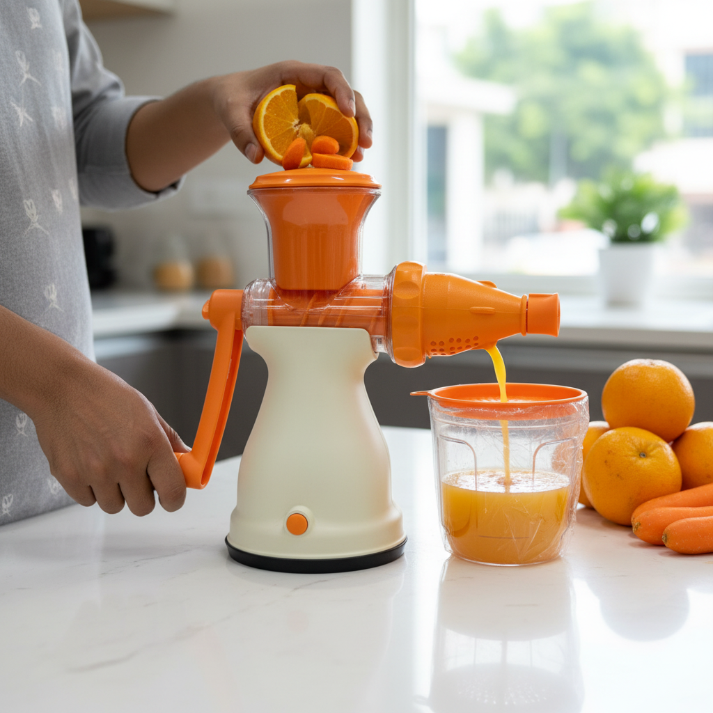 Manual Hand Juicer - Fresh Juice Making Lifestyle
