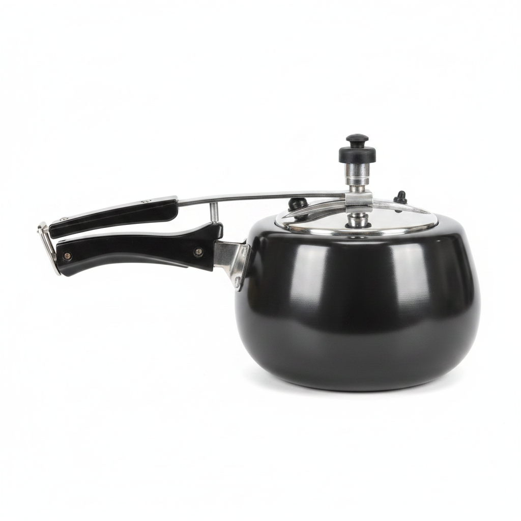 Hard Anodised Pressure Cooker - Side Profile