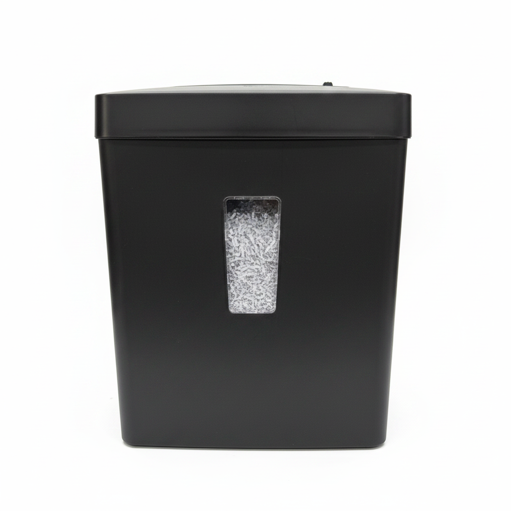 Paper Shredder Machine - Side Profile