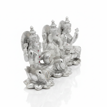 Silver Trio Idol Set Left Angle