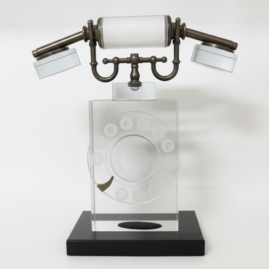 Vintage Telephone Sculpture - Back View