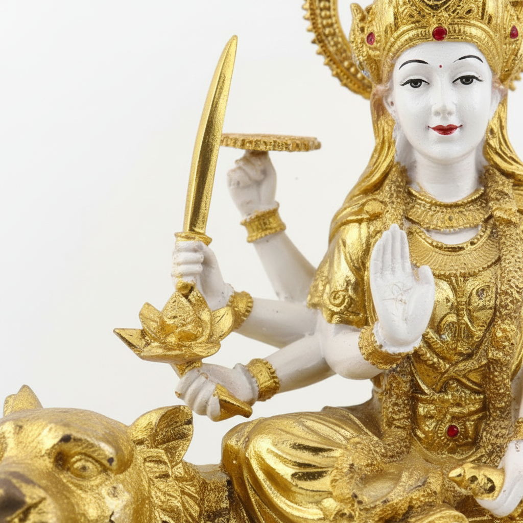 Durga Mata Weapons Close-up