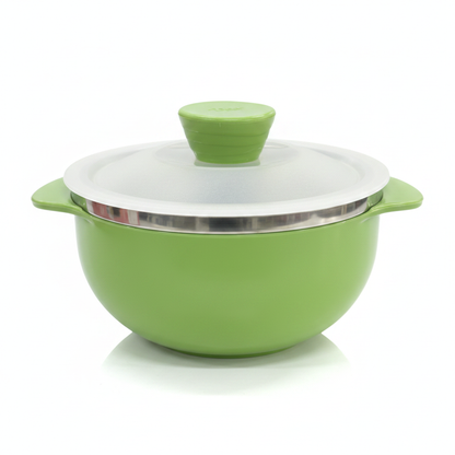 Apex Serving Bowl Green - Front View White Background