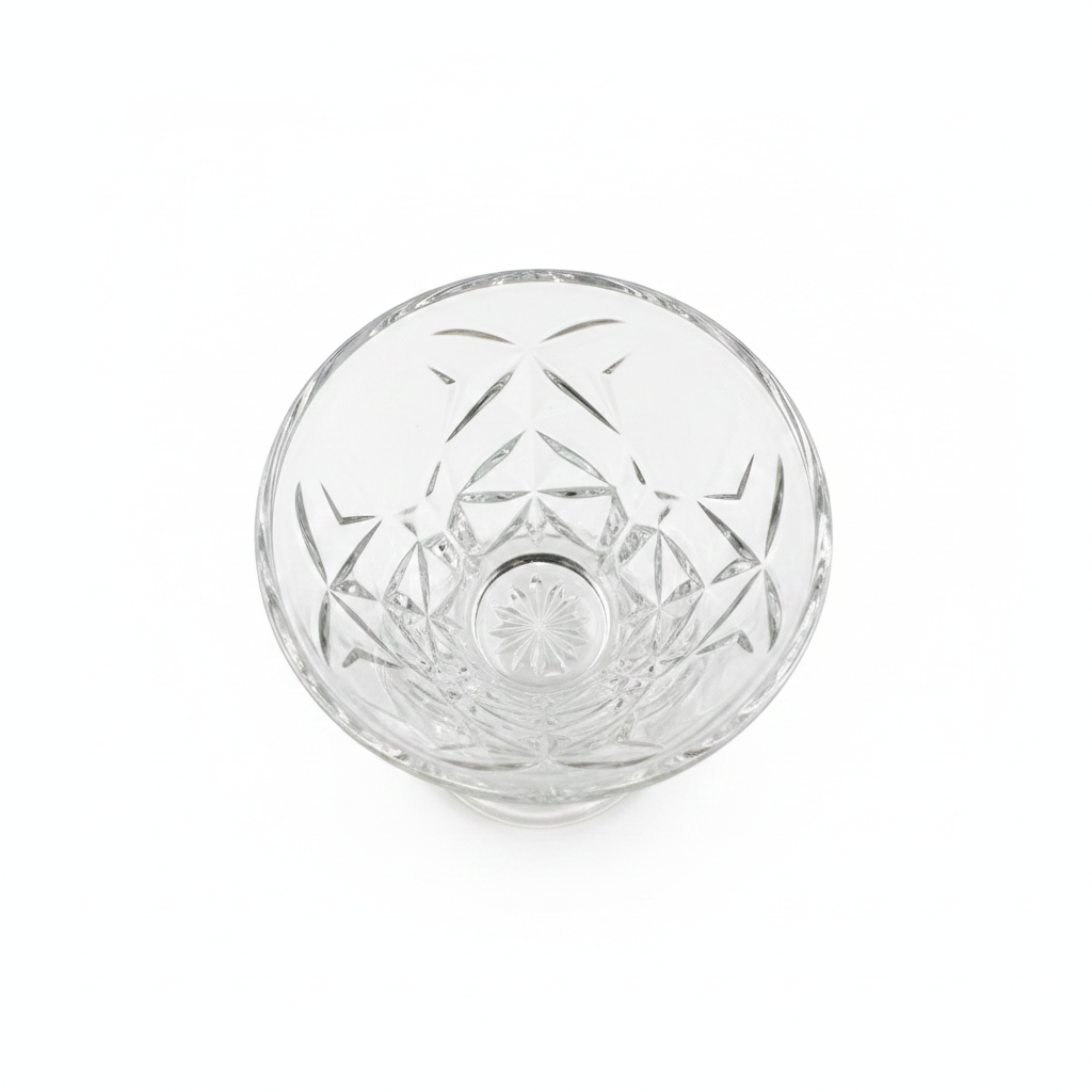 Crystal Dessert Cup - Top Down Pattern View