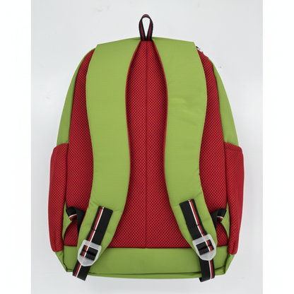 Tommy Hilfiger Green Red Backpack Back View