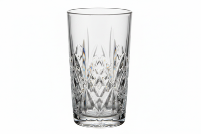 Born Chef Single Crystal Cut Water Glass Star Leaf Pattern