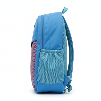 Tommy Hilfiger Sky Blue Monogram Backpack Side View