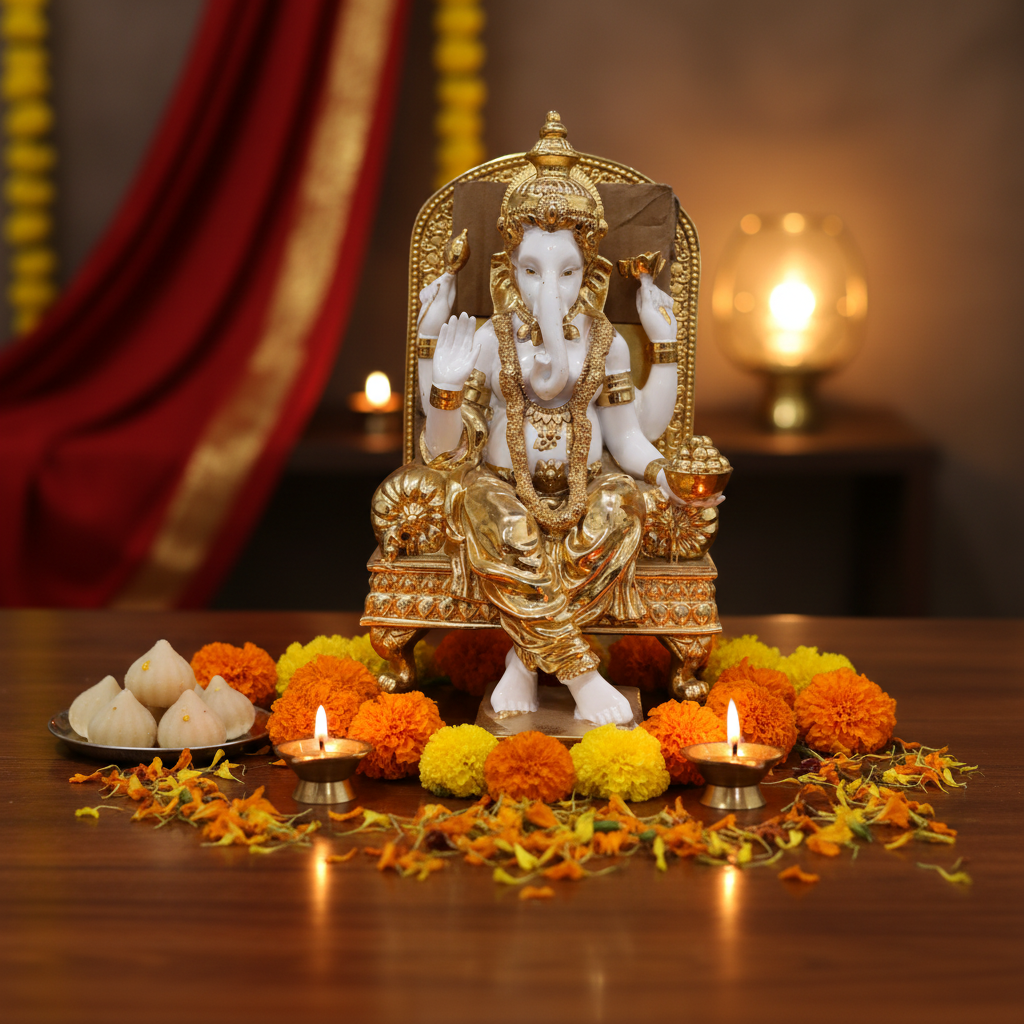Ganesha Singhasan Ganesh Chaturthi Lifestyle