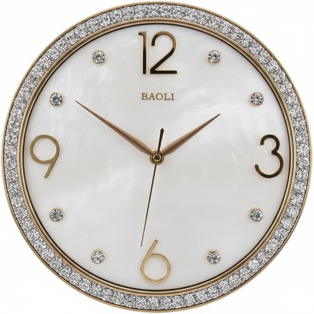 Baoli Round Wall Clock - Front View