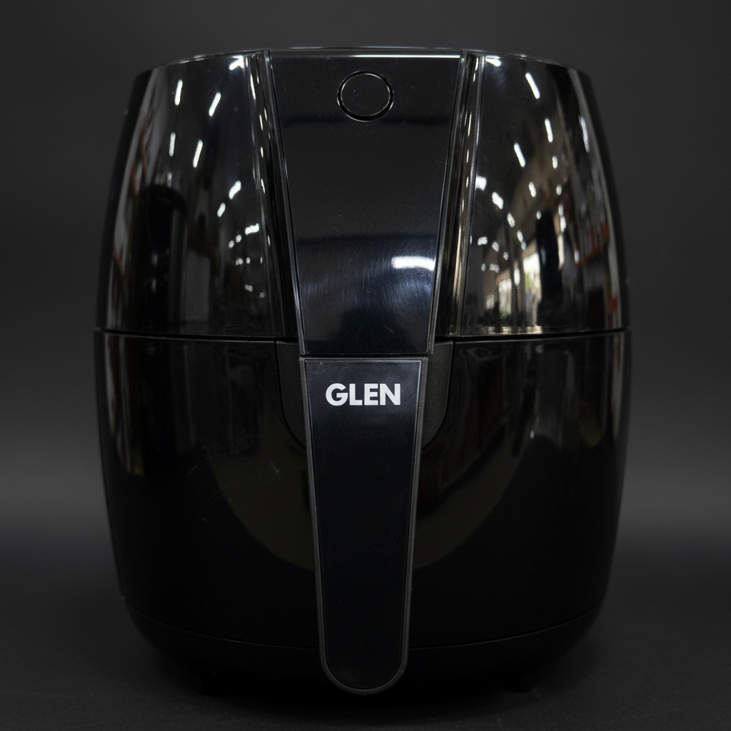 Glen large air fryer - close-up Glen logo handle
