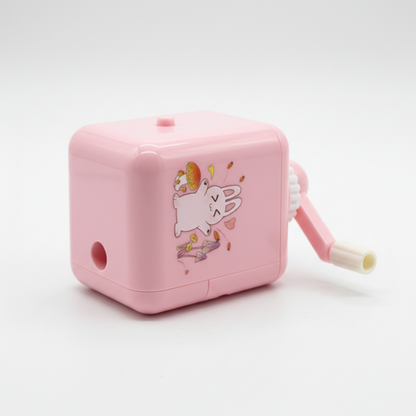 Pink Kawaii Pencil Sharpener Three Quarter Angle