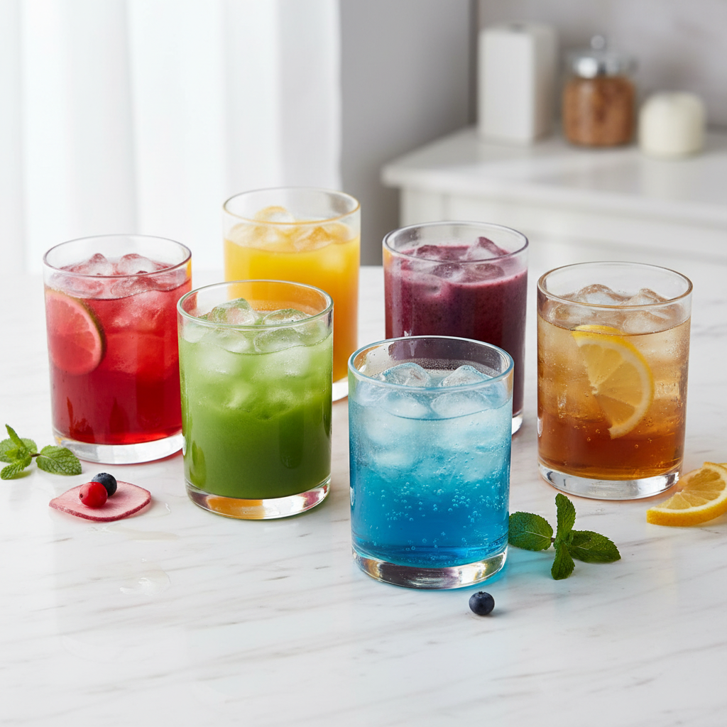 Born Glass BC-2034 Set of 6 with Cold Drinks - Lifestyle