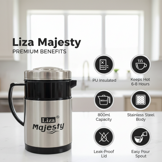 Liza Majesty Kettle - Benefits Infographic