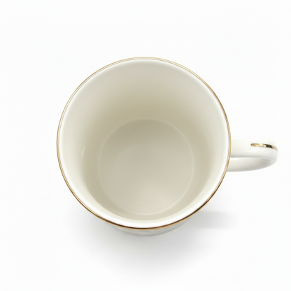 BORN Chef Luxury Mug Top View Inside White Background