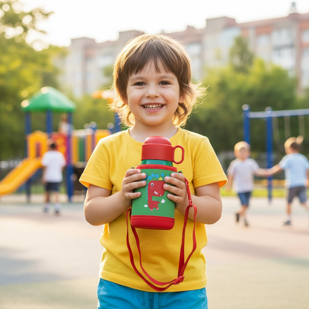 KROSLO Little Dino Cup - kids lifestyle photography