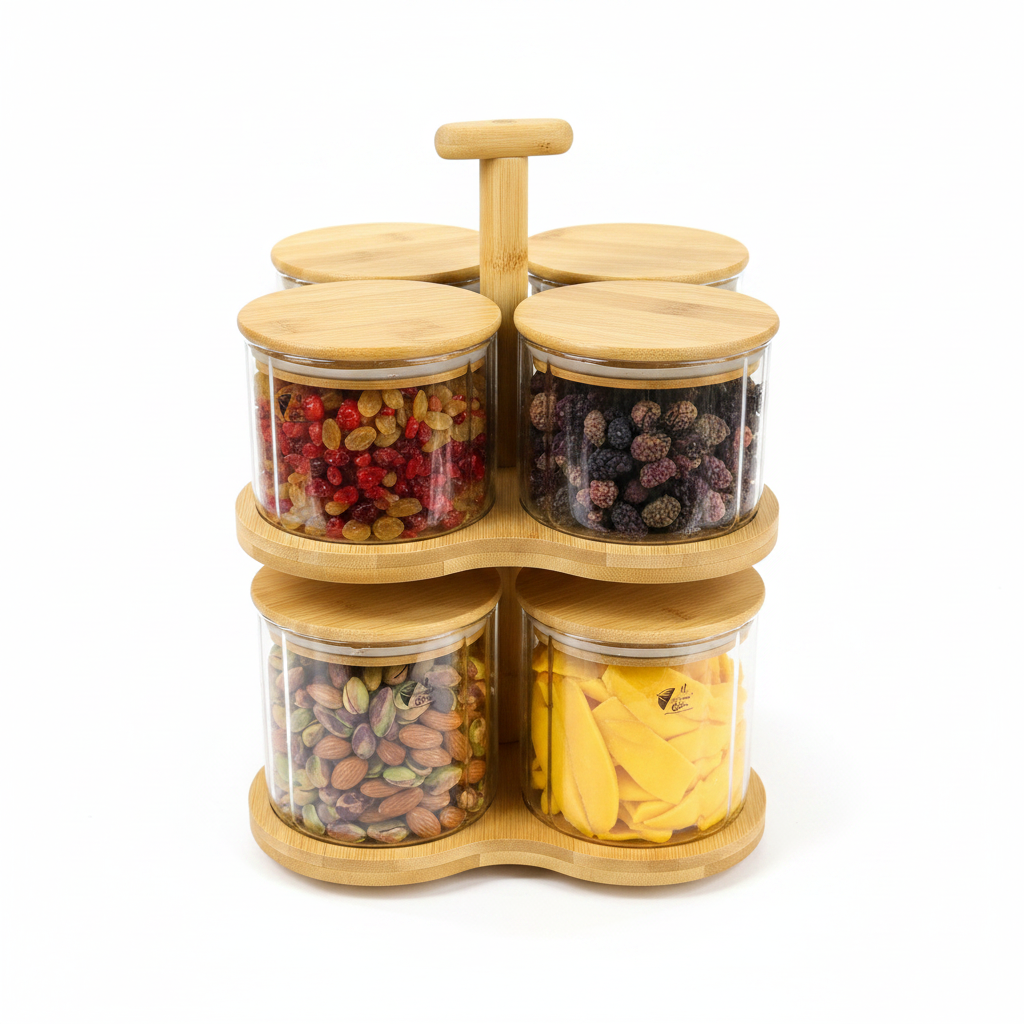 Bamboo Organizer - Top Down View