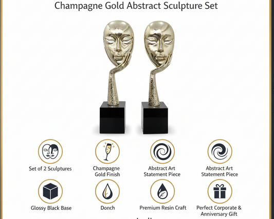 Gold face mask sculpture benefits infographic Amazon India