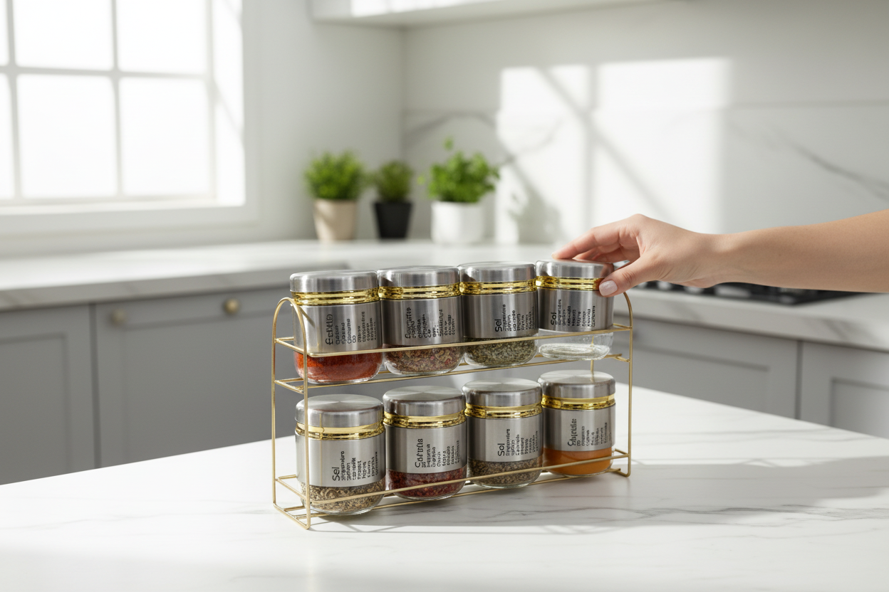 8 Jar Set - Lifestyle In-Use Kitchen