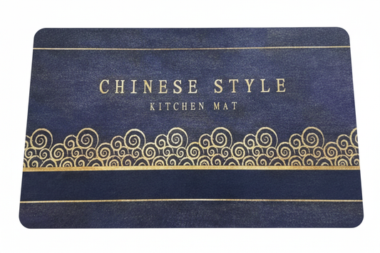 Chinese Style Kitchen Mat - Front Flat Lay