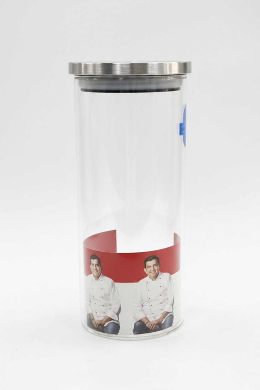 Sanjeev Kapoor Classic Glass Jar - Side Profile Clean