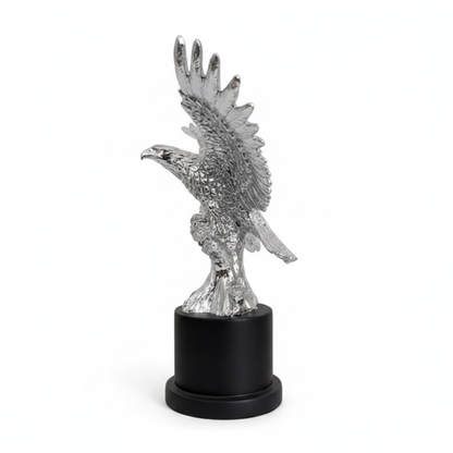 Silver Eagle Figurine - Left Side Profile