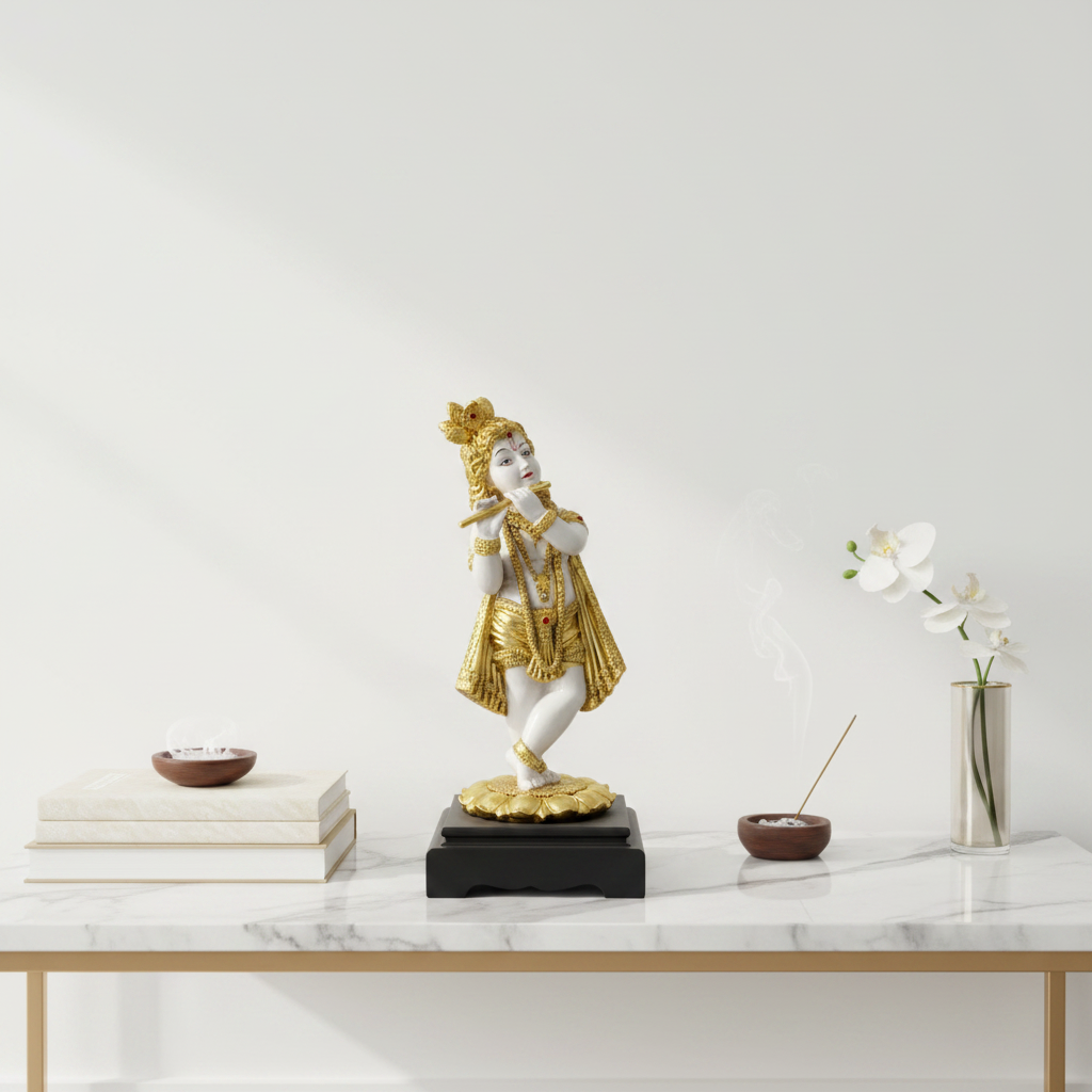 Krishna Idol Right Side Profile