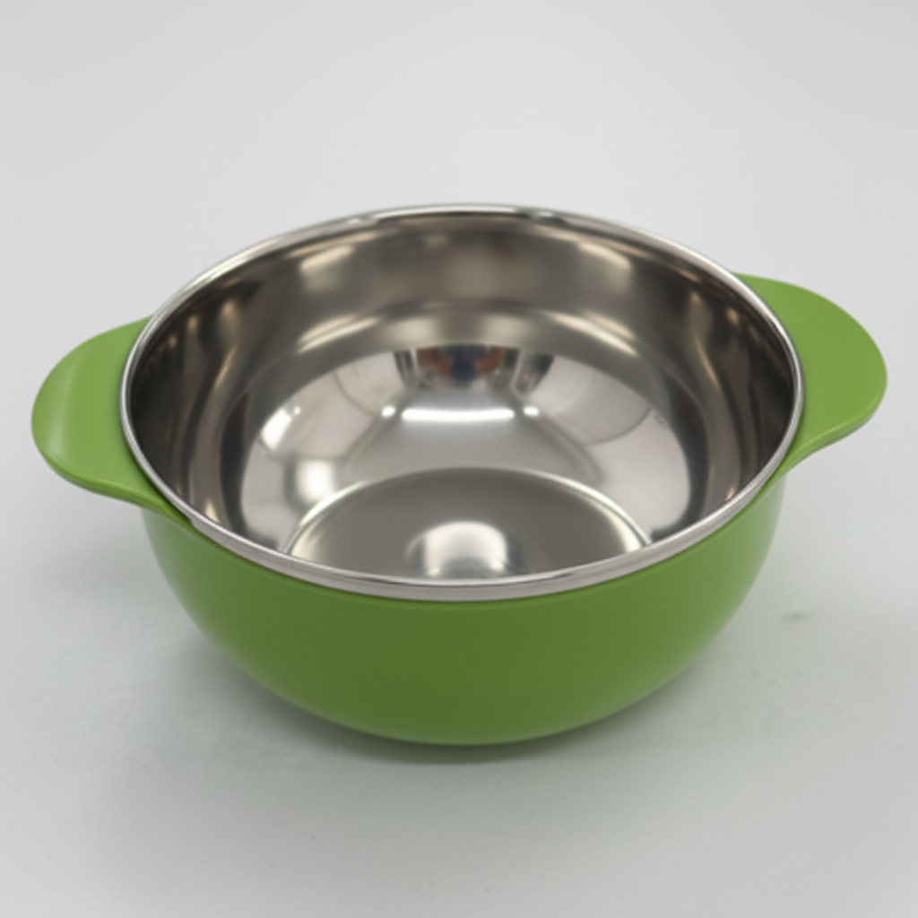 Apex Serving Bowl Green - Lid Removed Inside View