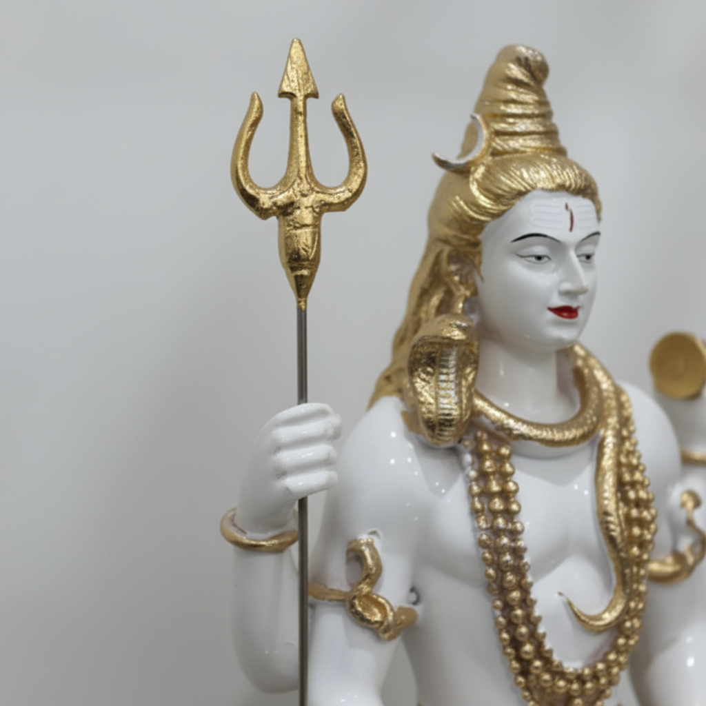 Shiva Trishul Damru Close-up