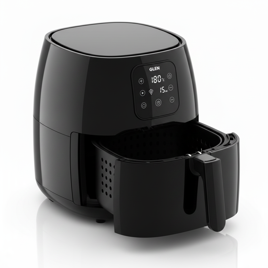 Glen Rapid Digital Air Fryer 304 4 Litre Basket Open View
