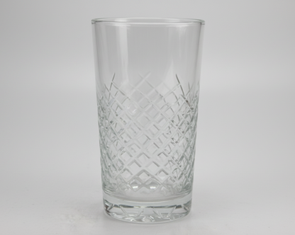 Single Premium Crystal Cut Glass Tumbler Close Up