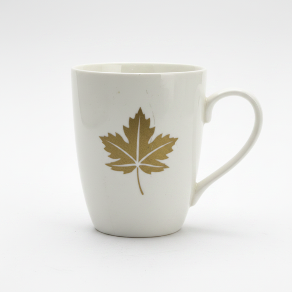 BORN Chef Gold Maple Leaf Mug Front View
