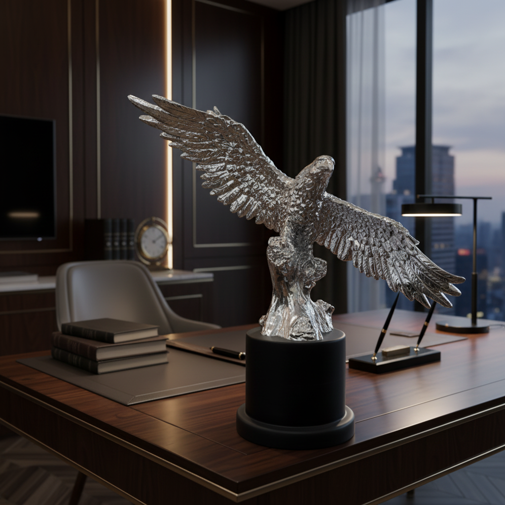 Silver Eagle Figurine - Lifestyle Shot