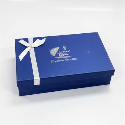 BORN Chef Premium Blue Gift Box with White Satin Ribbon