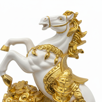 Gold Horse Figurine - Close-up Detail
