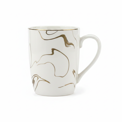 BORN Chef Gold Marble Swirl Mug Side View