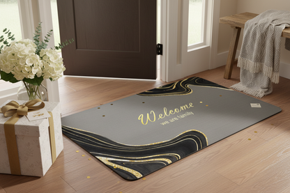 Welcome We Are Family Door Mat - Gift Presentation