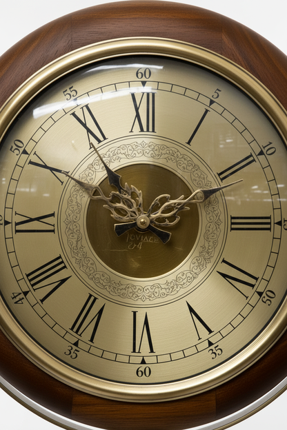 Vintage Antique Tripod Floor Clock - Close-up Detail