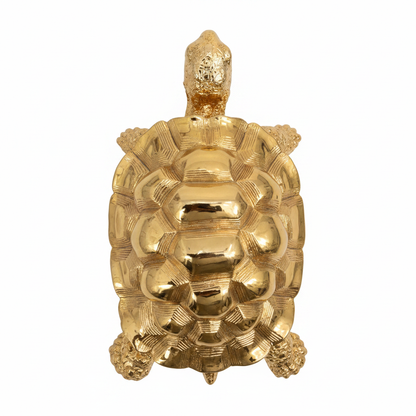 Gold Tortoise Figurine - Top View
