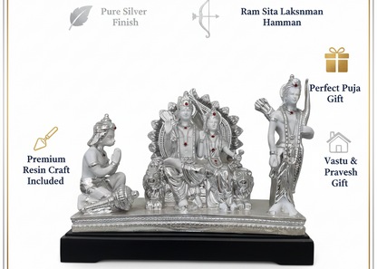 Silver Ram Darbar Murti benefits infographic Amazon India