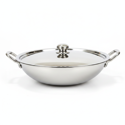 Born Chef Stainless Steel Kadai – Top View