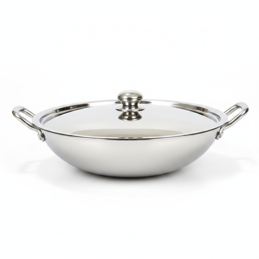 Born Chef Stainless Steel Kadai – Top View