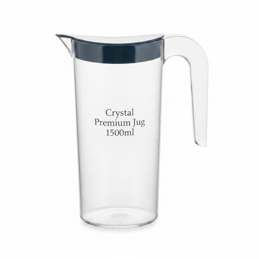 Apex Crystal Jug - Front View White Background
