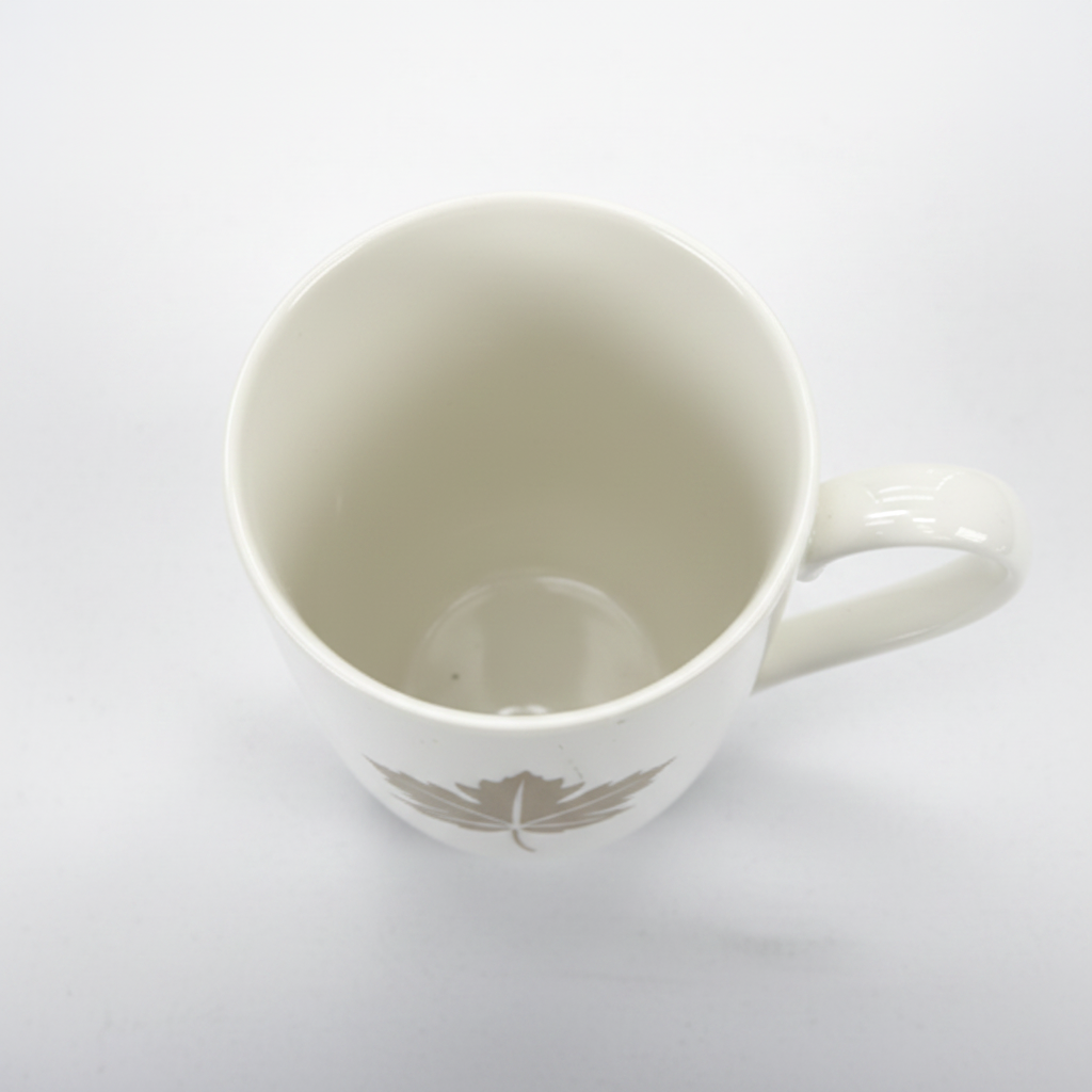 BORN Chef Gold Maple Leaf Mug Top View