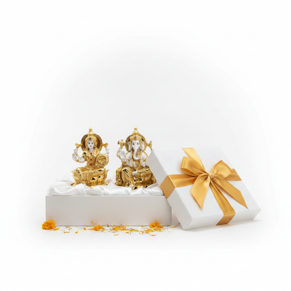 Lakshmi Ganesha Idol Gift Box Presentation