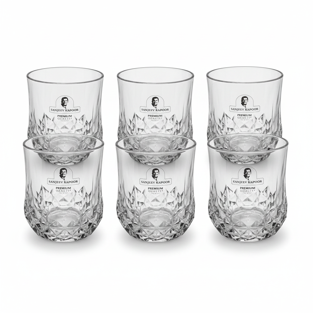 Sanjeev Kapoor Diamond Whiskey Glass Set - Hero Image