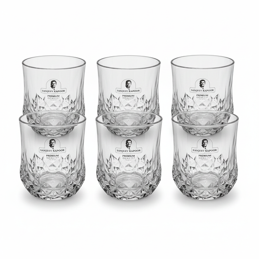 Sanjeev Kapoor Diamond Whiskey Glass Set - Hero Image