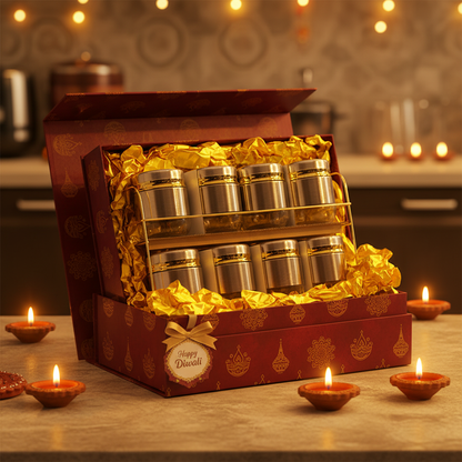 8 Jar Set - Diwali Gift Presentation