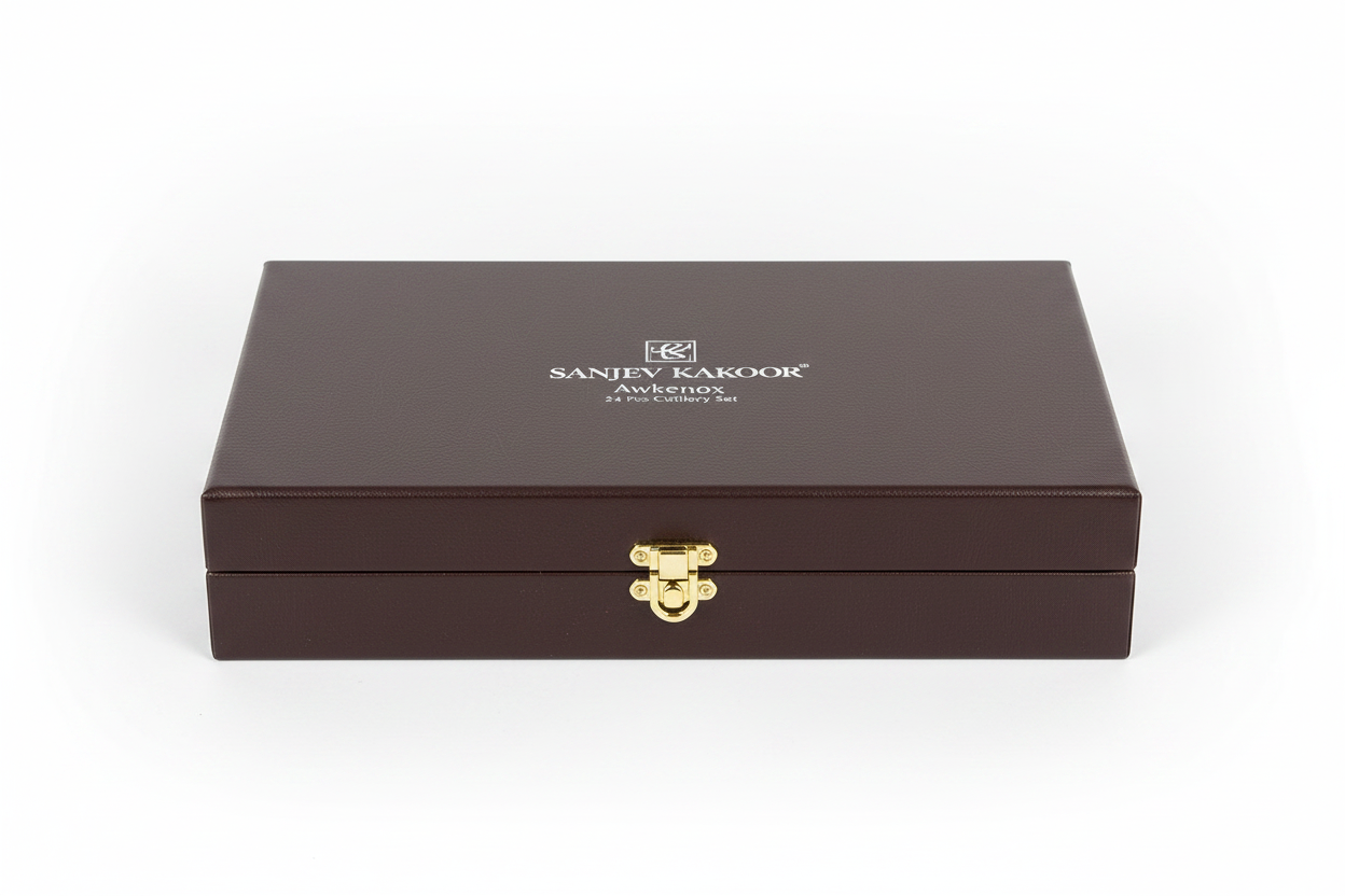 Sanjeev Kapoor Cutlery Set Box Packaging - White Background