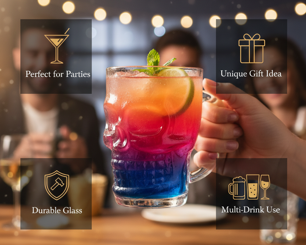Skull Mug Benefits Infographic