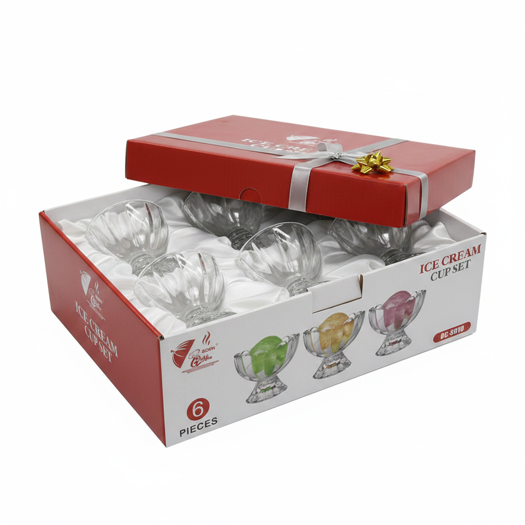 Rohn Ice Cream Cup Set 6 Pcs - Gift Set Presentation